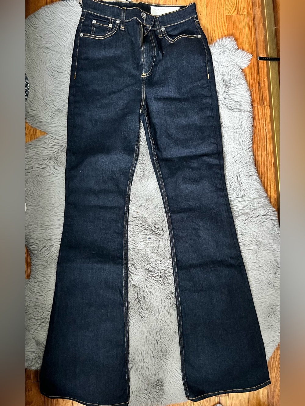 rag & bone Dark Indigo flared Leg Jeans